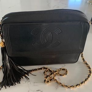 Chanel Vintage CC Camera Bag with Tassel